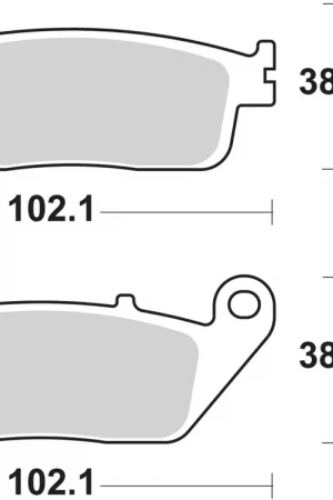 Flitsaanbieding SBS - 184MS BRAKE PADS SINTER - Brake Pads - Geschikt voor Honda