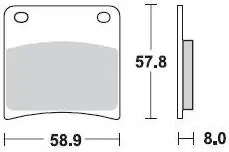 BRAKING - 717 SM1 - Brake Pads - Semi Metallic Origineel