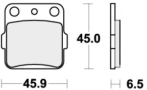 Lage Kosten SBS - 584SI BRAKE PADS SINTER - Brake Pads - OFF ROAD