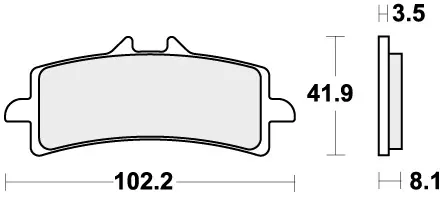 SBS - 841DS-2 - Brake Pads - Sinter Racing Budget