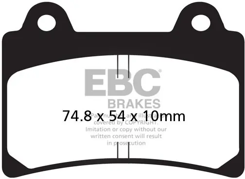Nieuw Model EBC - FA123 - Brake Pads - Organisch