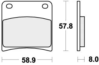 SBS - 620LS BRAKE PADS SINTER - Brake Pads - STREET Direct Beschikbaar