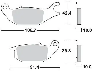 Origineel BRAKING - 867 SM1 - Brake Pads - Semi Metallic