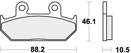 SBS - 647HF - Brake Pads - Organic - Street Voordeelprijs