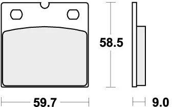Hete Deal SBS - 554HF - Brake Pads - Organic