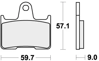 Rechtstreeks Van De Fabrikant SBS - 765LS BRAKE PADS SINTER - Brake Pads - STREET
