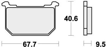 SBS - 540HF - Brake Pads - Organic - STREET Luxe