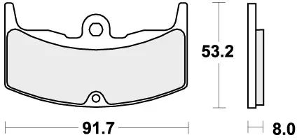 SBS - 551HF - Brake Pads - Organic Street Budget