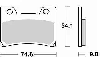 Authentiek BRAKING - 751 SM1 - Brake Pads - Semi Metallic
