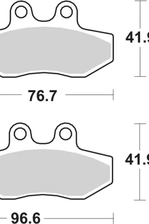 SBS - 177CT - Brake Pads - Organic Remvoering Topkwaliteit