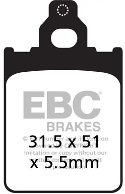 Bestel Nu EBC - SFAC186 - Brake Pads - Carbon Scooter Pads