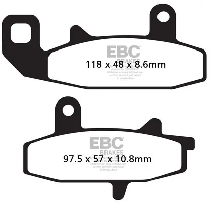 Lage Prijs EBC - FA147 - Brake Pads - Organic