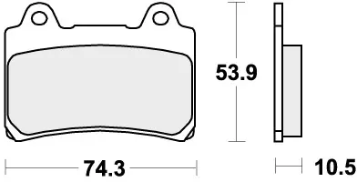 Weekendaanbieding SBS - 590HF BRAKE PADS ORGANIC - Brake Pads - STREET