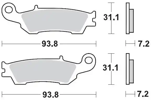 Direct Beschikbaar MOTO MASTER - 094921 - Brake Pads - Sinter Nitro Off Road