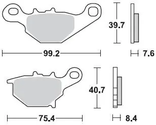 Favoriet BRAKING - 905 CM44 - Brake Pads - Sintered