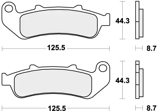 Merkproduct SBS - 685HS BRAKE PADS SINTER - Brake Pads - STREET