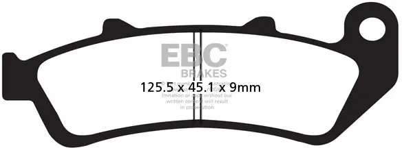 EBC - FA189HH - Brake Pads - Sintered Sportbike Remblokken Merkproduct