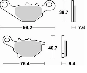 Lage Kosten BRAKING - 785 SM1 - Brake Pads - Semi Metallic