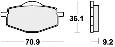 SBS - 575SI BRAKE PADS SINTER - Brake Pads - Off Road Limited Edition