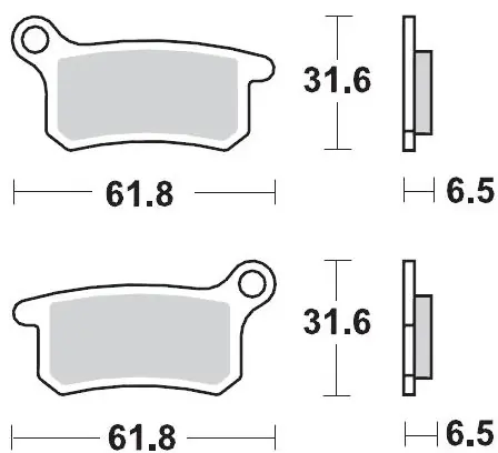 Meest Verkocht MOTO MASTER - 094612 - Brake Pads - Sinter Racing GP