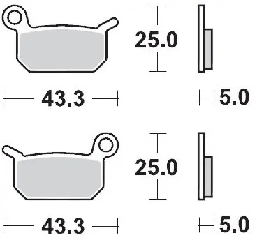 MOTO MASTER - 094721 - Brake Pads - SINTER NITRO - OFF ROAD Finale Uitverkoop