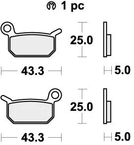Groothandel SBS - 794SI - Brake Pads - Off Road