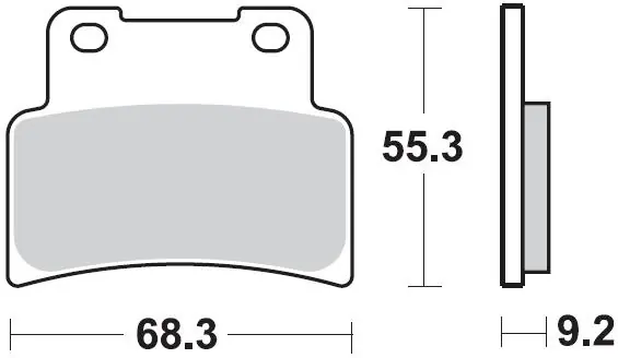 Professioneel BRAKING - 933 CM55 - Brake Pads - Sintered