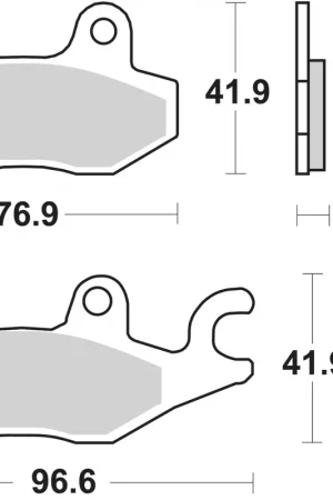 Express Levering SBS - 134HF BRAKE PADS ORGANIC - Brake Pads - STREET