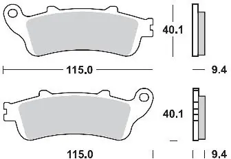 BRAKING - 653 SM1 - Brake Pads - Semi Metallic Voordeelprijs