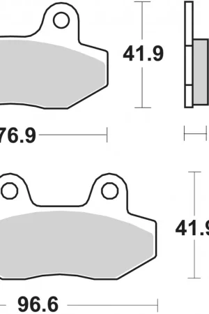 SBS - 163HF - Brake Pads - Organic Nu Kopen