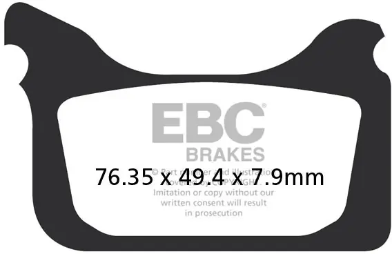 Actieprijs EBC - EPFA405HH - Brake Pads - Extreme Pro HH