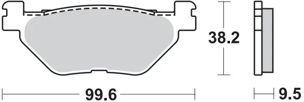 BRAKING - 868 SM1 - Brake Pads - Semi Metallic Rechtstreeks Van De Fabrikant