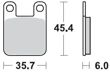 In De Mode MOTO MASTER - 090511 - Brake Pads - Sinter Racing