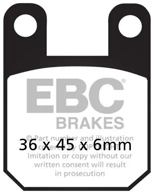 EBC - SFA115HH - Brake Pads - Sintered Scooter Remblokken Gecertificeerd