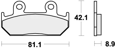 SBS - 593HS - Brake Pads - Sinter Fabrieksprijs