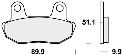 SBS - 561HF BRAKE PADS ORGANIC - Brake Pads - STREET Uitverkoop