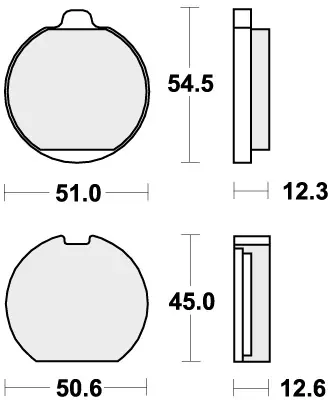 SBS - 514HF - Brake Pads - Organisch Handgemaakt