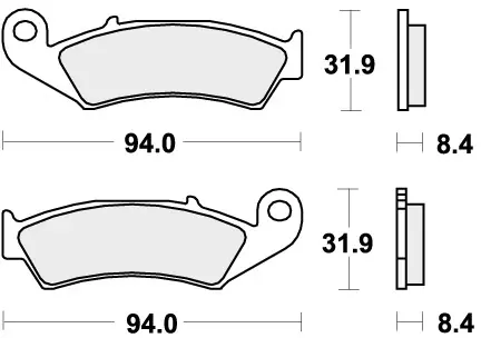 Exclusieve Aanbieding SBS - 623LS - Brake Pads - Sinter