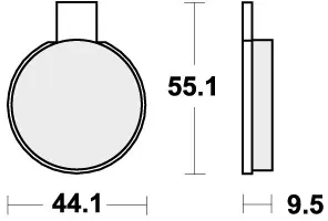 Gratis Retour SBS - 505HF BRAKE PADS ORGANIC - Brake Pads - STREET