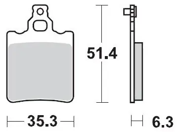 MOTO MASTER - 090711 - Brake Pads - Sinter Racing - Off Road Racing Beperkt Aanbod