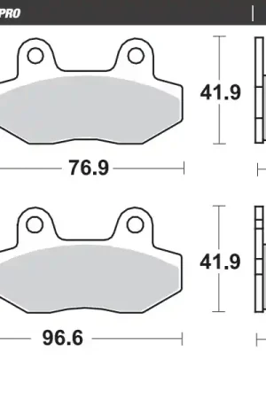 Gecertificeerd MOTO MASTER - 409404 - Brake Pads - Ceramic Street