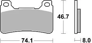 BRAKING - 899 CM55 - Brake Pads - Sintered Shop Nu