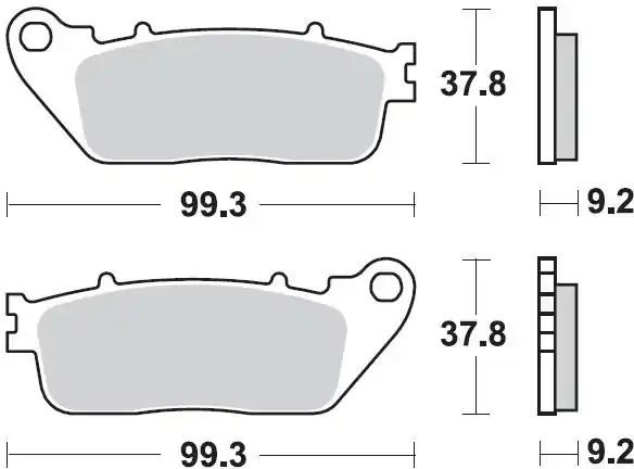 Gereduceerde Prijs BRAKING - 942 SM1 - Brake Pads - Semi Metallic