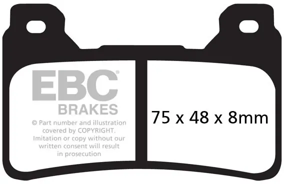 Finale Uitverkoop EBC - GPFAX390HH - Brake Pads - RACE USE ONLY