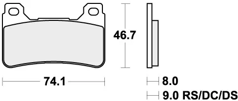 Luxe SBS - 809RST - Brake Pads - SINTER SPORT