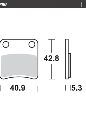 Bestseller MOTO MASTER - 412404 - Brake Pads - Ceramic Street