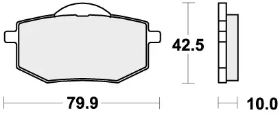 Direct Verzonden SBS - 616HF - Brake Pads - Organisch voor Yamaha