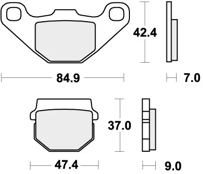 Seizoensaanbieding SBS - 544HF - Brake Pads - Organic - Street