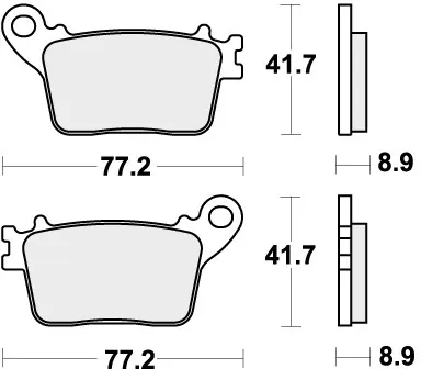 SBS - 834LS - Brake Pads - Sinter Luxe