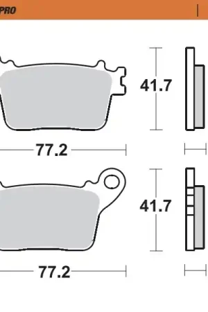 MOTO MASTER - 406702 - Brake Pads - Sinter Handgemaakt
